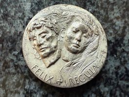Silbermedaille 22g Felix + Regula 2000 Jahre Zürich 1986