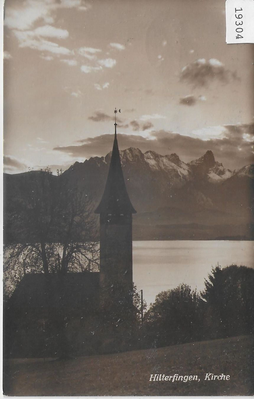 Ansichtskarten: Hilterfingen - Kirche – Gebraucht aus Ettingen von Kartenplanet