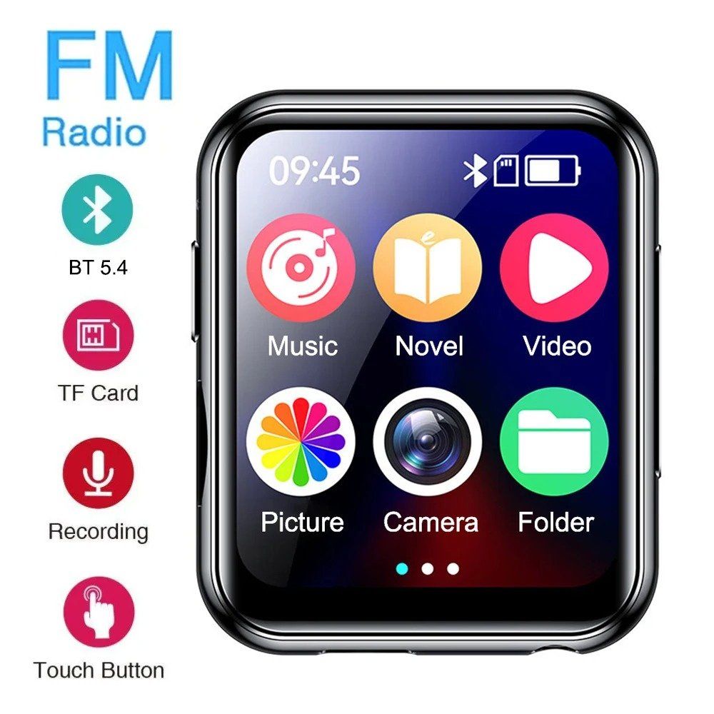 Tragbarer Mediaplayer: MP3-Musikplayer Bluetooth MP4 Touchscreen Lautsprecher kamer – Neu und originalverpackt aus Genève von Top-Trend
