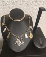 Collier Acier Inox Breloque Neuf /Edelstahl Kette Charms Neu