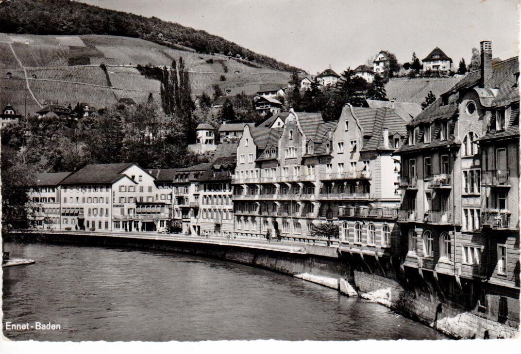 Ansichtskarten: Ennet - Baden – Gebraucht aus Wolhusen von Curver9