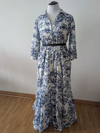 Oltre floral long dress size 38/40, like new!