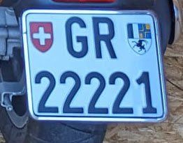 Insegne: Kontrollschild Motorrad GR 22221 – Usato da Jenaz venduto da Haehue