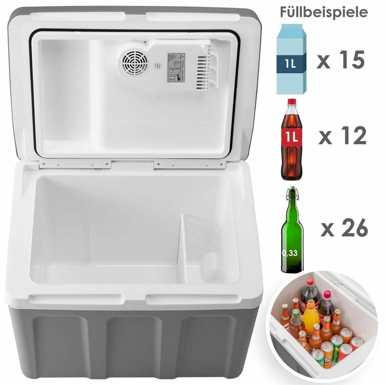 Cucinare, Mangiare & Bere: KESSER 40L Kühlbox 12V 230V GRAU – Nuovo e nell'imballaggio originale da Bottighofen venduto da zaap 2