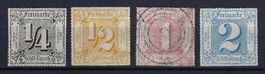 Altdeutschland 1859-1866 Thurn und Taxis gute Werte