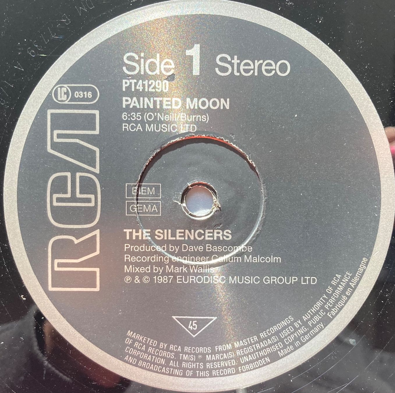 Vinyles: THE SILENCERS - PAINTED MOON – D'occasion à Poliez-Pittet par Newtown-Records 2