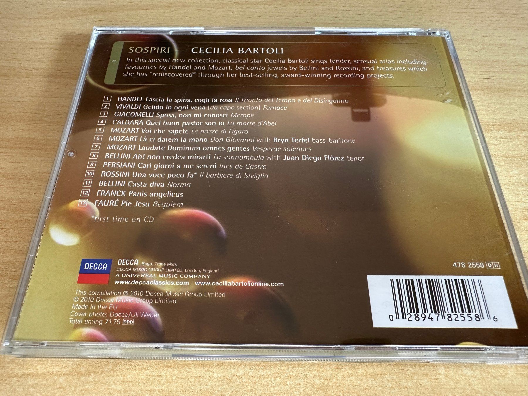 CD: Cecilia Bartoli – Sospiri – Usato da Rikon im Tösstal venduto da Alpenmutz 1