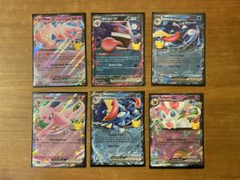 Pokemon 6x Ex Karten ENG NM 30th Anniversary ab 1.- 