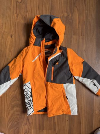 Skijacke Spyder orange grau Grösse 7 guter Zustand
