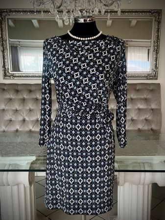 ⚜️ "ANNA FIELD" Kleid, Gr. 36, blau/mehrfarbig