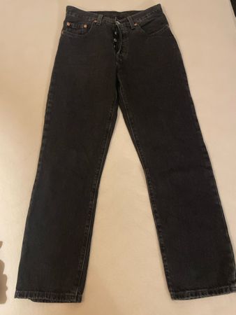 Levi's 501 Jeans schwarz Baumwolle