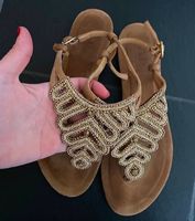 Goldene ZehenSandalen