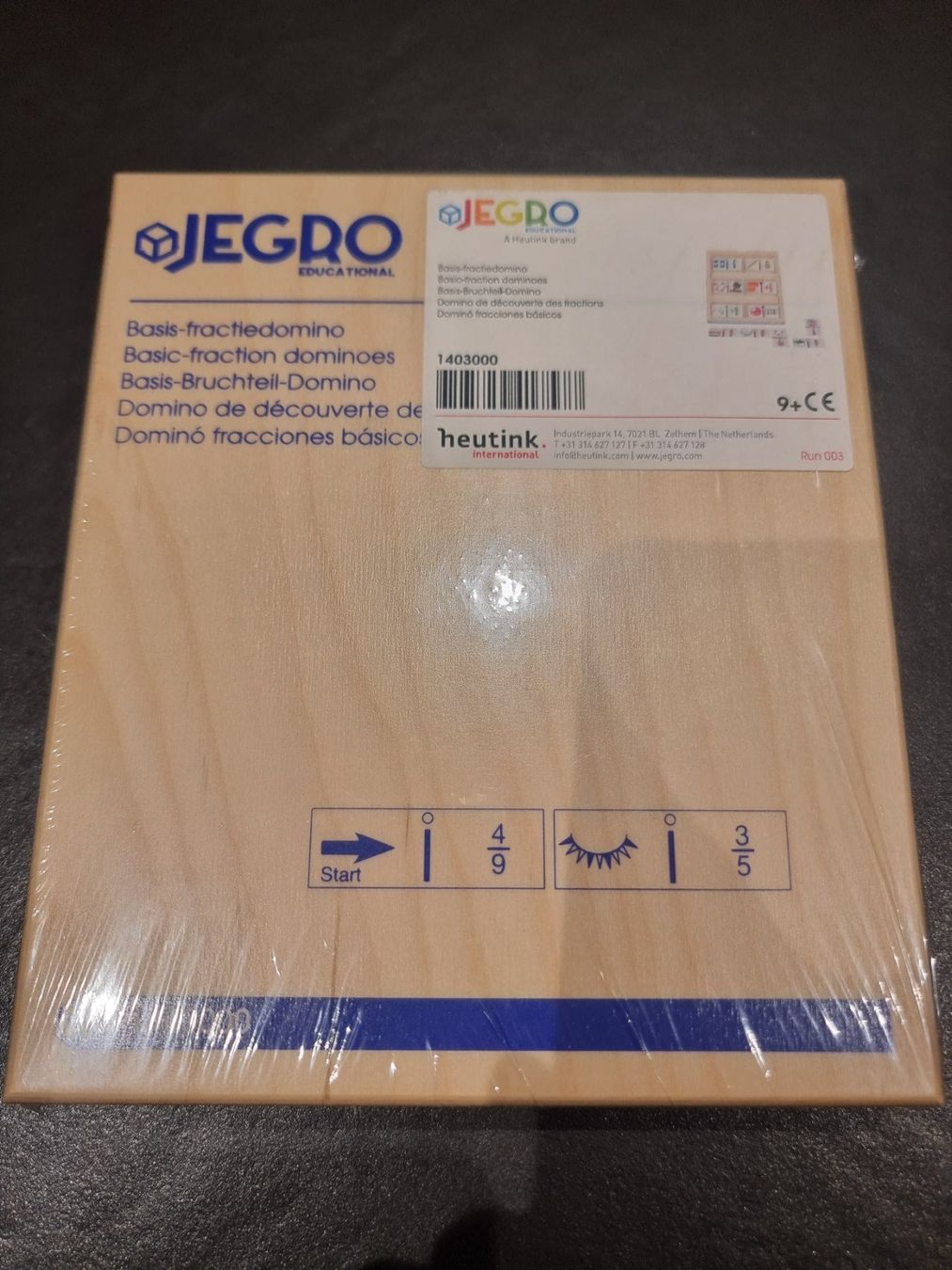 Giochi: Jegro - Bruchteil-Domino – Nuovo e nell'imballaggio originale da Buttikon SZ venduto da Limo180