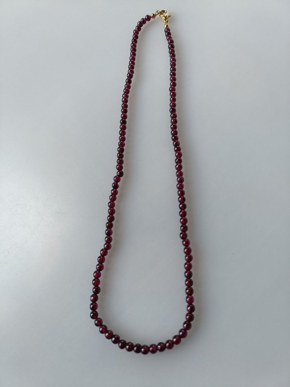 Catenine: Halskette Collier Granat ? Rubin ? 45cm – Usato da Zürich venduto da lowe51 1