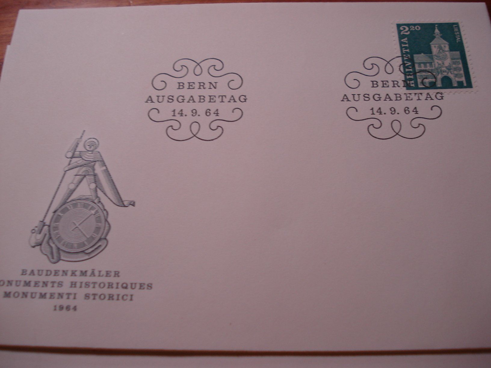 Alle Briefmarken: FDC 1964, Dauermarke 2.20, ungelaufen – Gebraucht aus Niederwil AG von morostahu