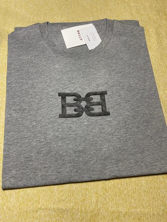 T-Shirt Bally Grigia, con logo Nuova XL👌uomo