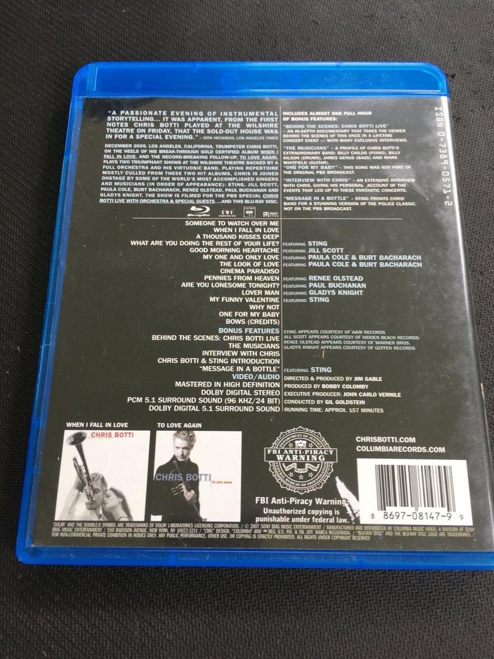 Tutti i DVDs: Chris Botti Live [Blu-ray] – Usato da St.Gallen venduto da MedienJoe 1