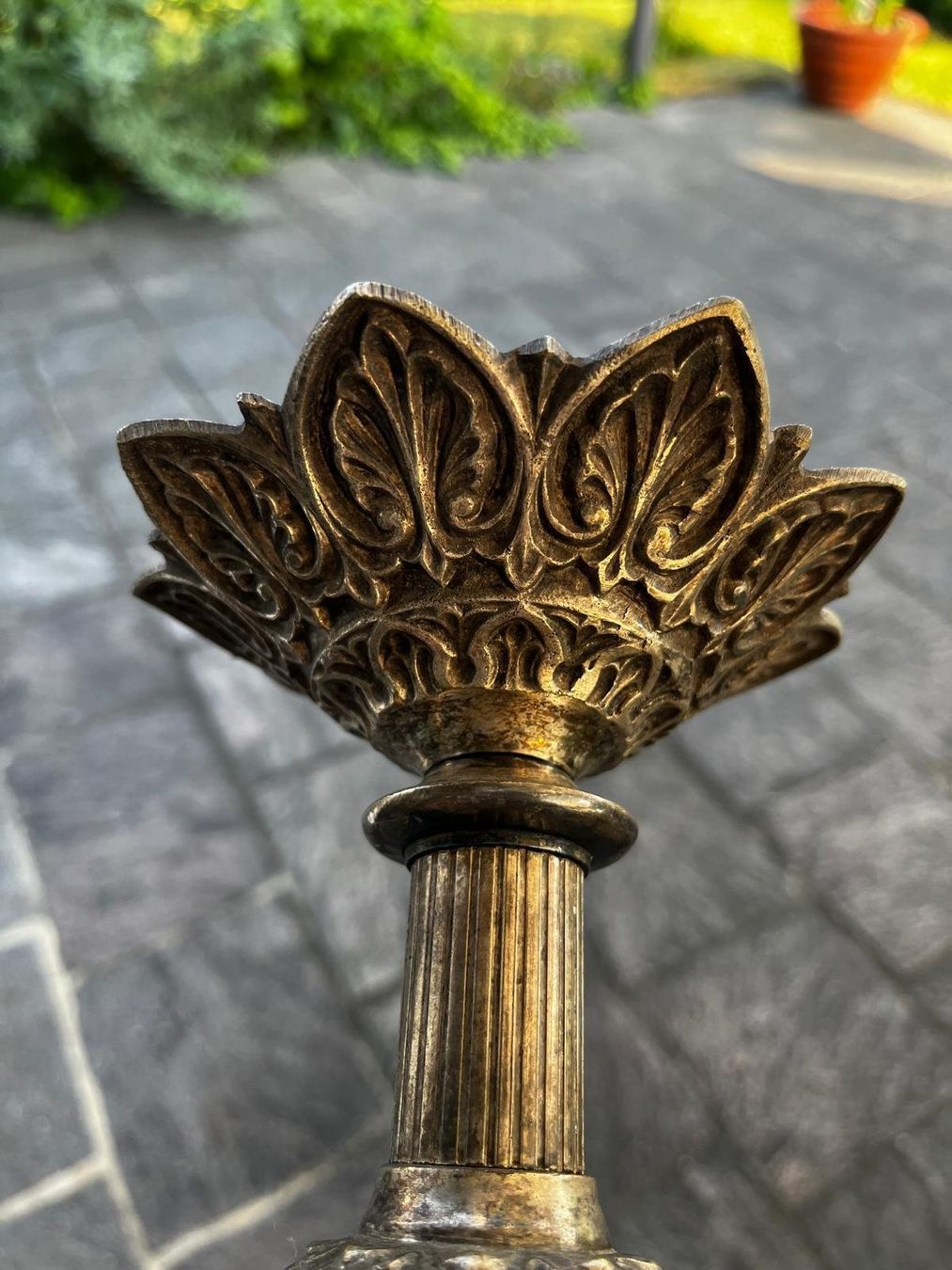 Portacandele: Kerzenständer mit Ornamenten – Usato da Lostorf venduto da Mugi_82 3