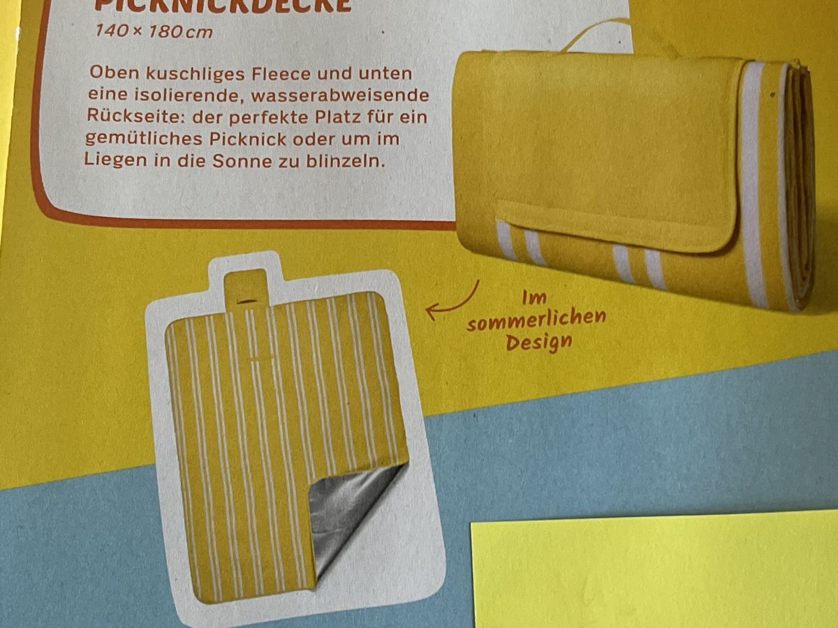 Coop Sammelmarken & -punkte: Coop Summer Time-Picknickdecke 140x180cm. – Neu und originalverpackt aus Gelterkinden von cobra0110 1