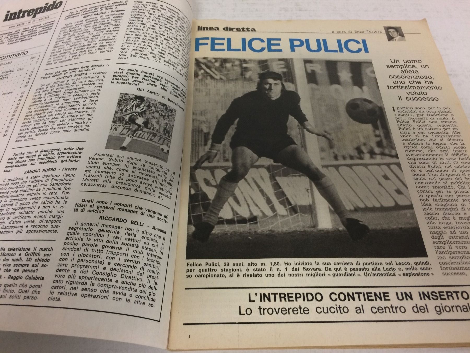 Riviste & Magazine: INTREPIDO # 27 1973 ADRIANO CELENTANO BEATLES ANTOGNONI – Usato da Vezia venduto da Aquarius_Age 1