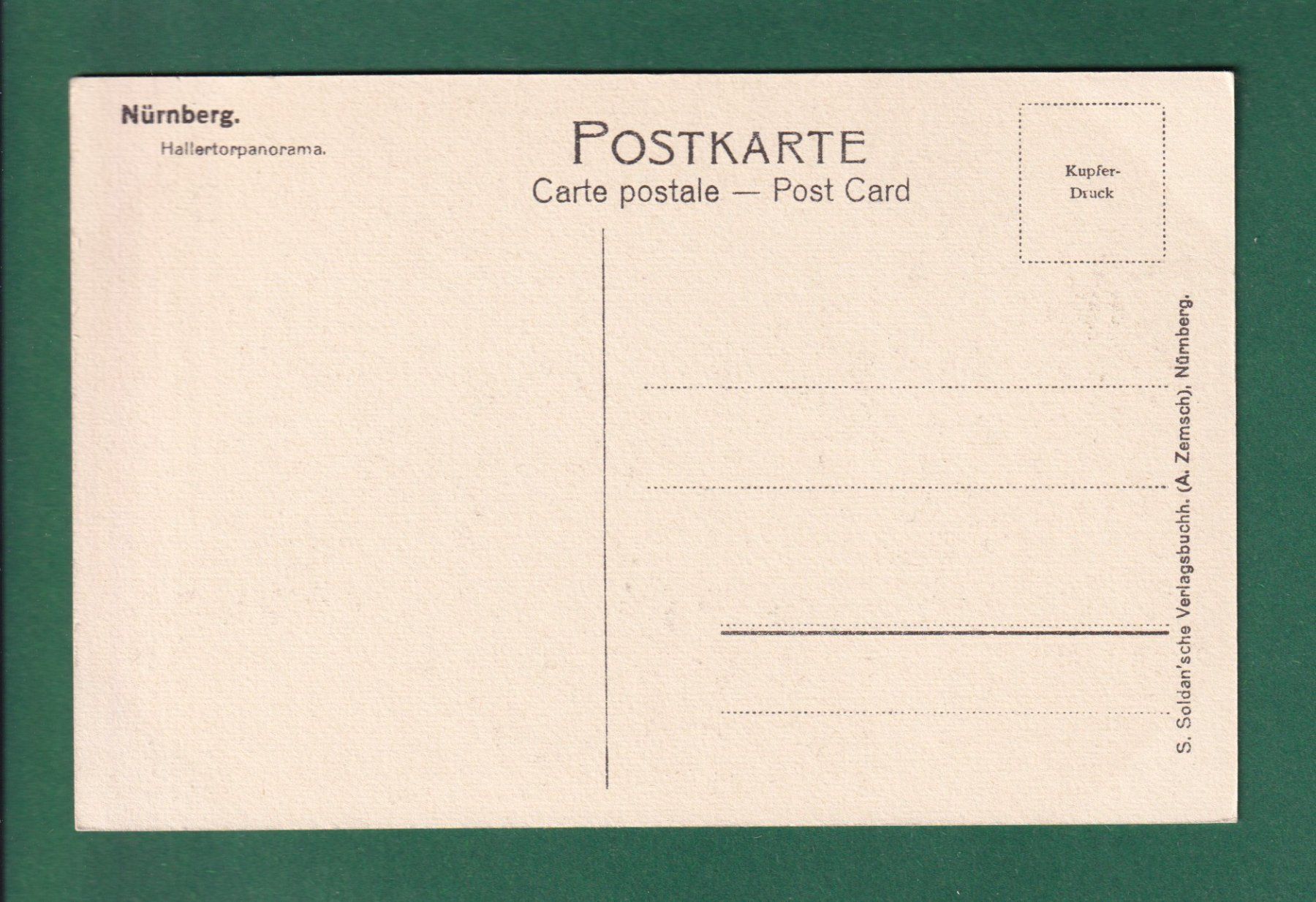 Cartoline postali: NÜRNBERG - Hallertor Panorama – Usato da Pully venduto da nicecards-shop 1