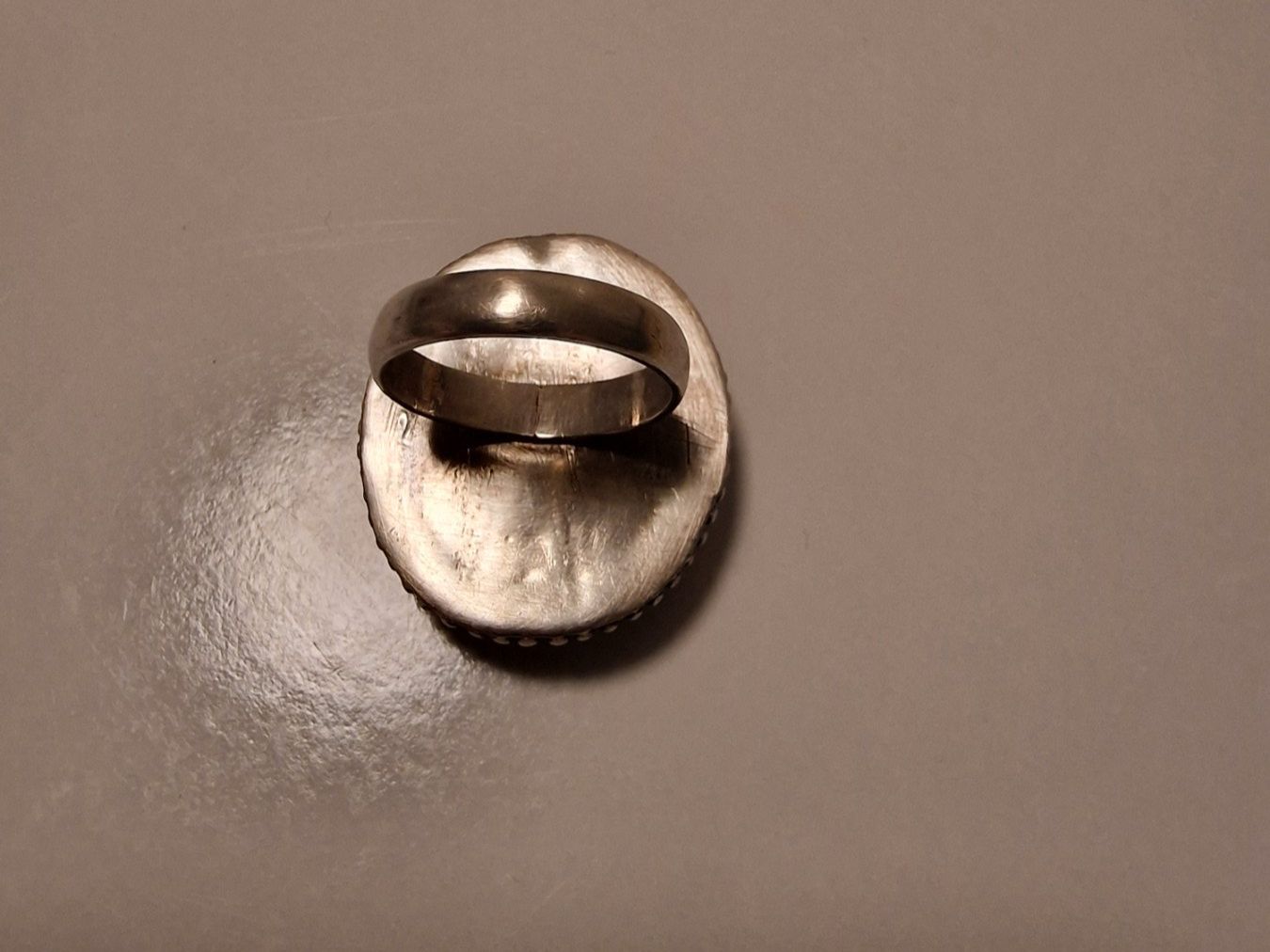Anelli: Silberring mit grossem Mondstein – Usato da Baar venduto da romesds88 2