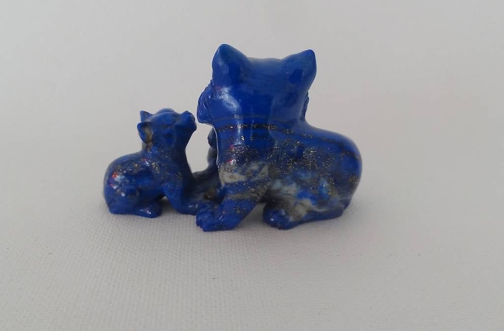 Statuette: Lapis Lazuli Edelsteinfigur handgeschnitztes Unikat – Nuovo (secondo la descrizione) da Locarno venduto da Sicabe 3