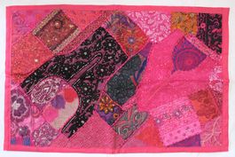Indischer Wandbehang Tischläufer Deko Patchwork