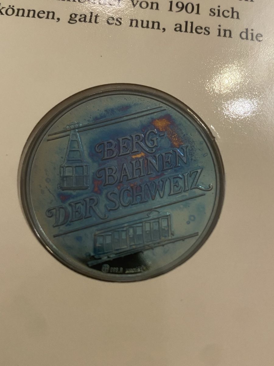 Medaglie: Rigiblickbahn Silvermedaille vergoldet – Nuovo (secondo la descrizione) da Muralto venduto da Alex1912 2