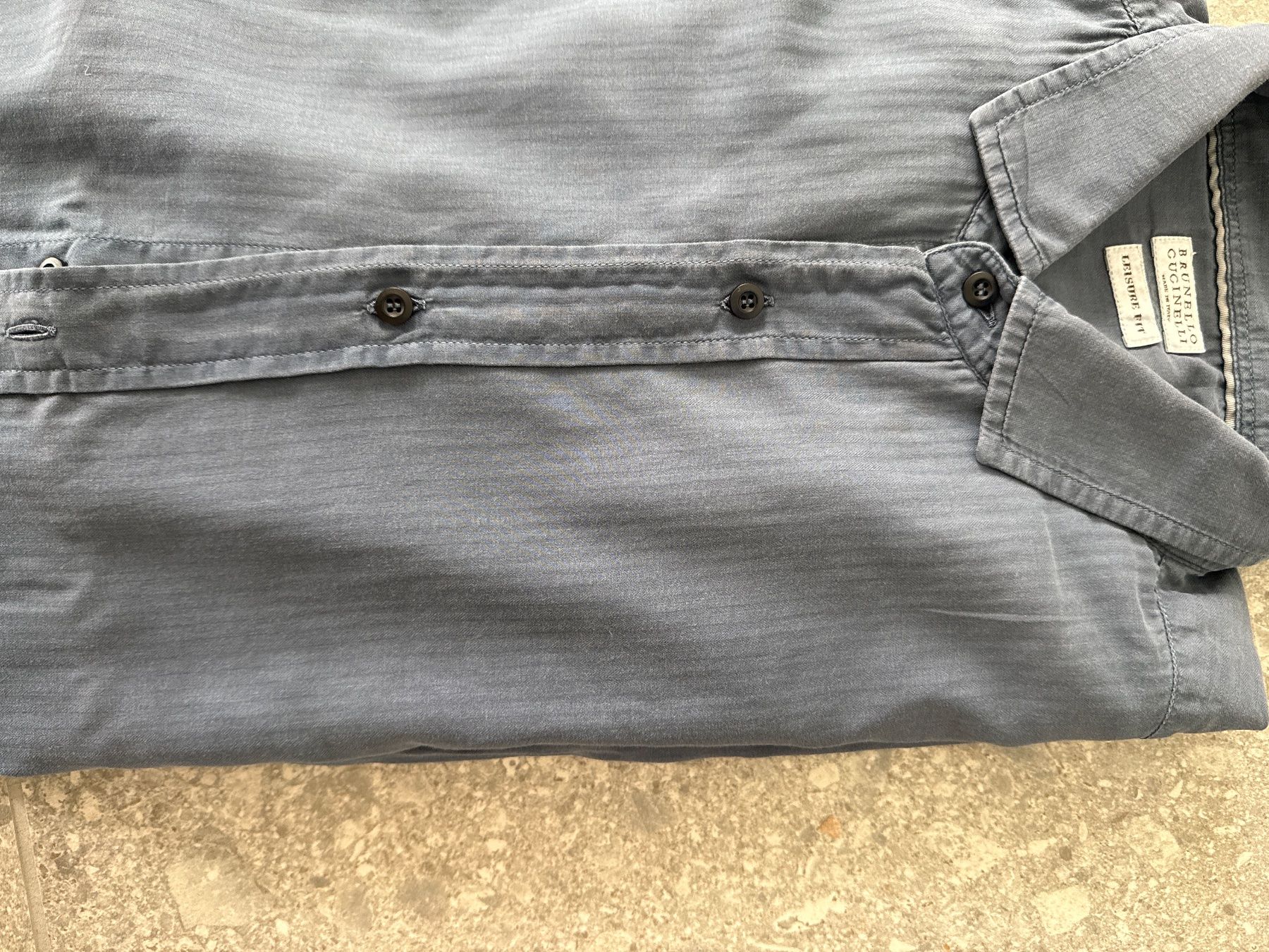 Brunello Cucinelli Camicie: Brunello Cucinelli Hemd Dunkelblau Grösse XL – Usato da Birmensdorf ZH venduto da nin.am 3