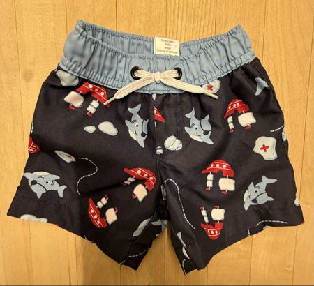 Badeshorts Gymboree Hai Motiv blau Grösse 0-3 (12) Monate