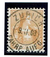 Helvetia 105 Vollstempel Zürich