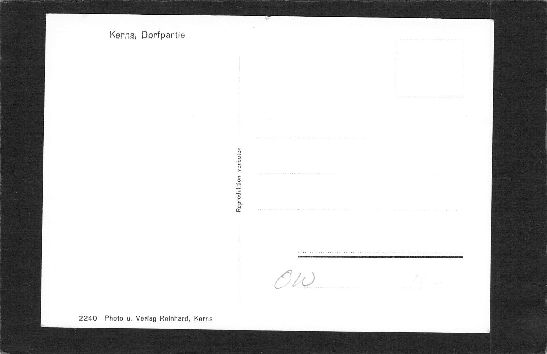 Cartoline postali: Kerns OW , Dorfpartie – Usato da Reichenburg venduto da Pipo-67 1