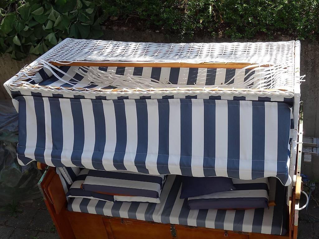 Liegen & Liegestühle: Strandkorb 2.5-Sitzer, 150 cm, Dach DEFEKT – Gebraucht aus Füllinsdorf von ManyAwesome 2