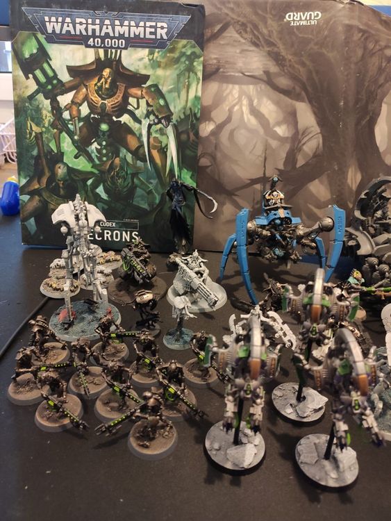 Armée Nécron Warhammer 40k – Lot De Figurines Partiellement Montées/peintes, Occasion UK