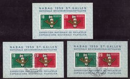 1959_W38 NABAG St.GALLEN Sonderblock postf., ES Bern u. St.G