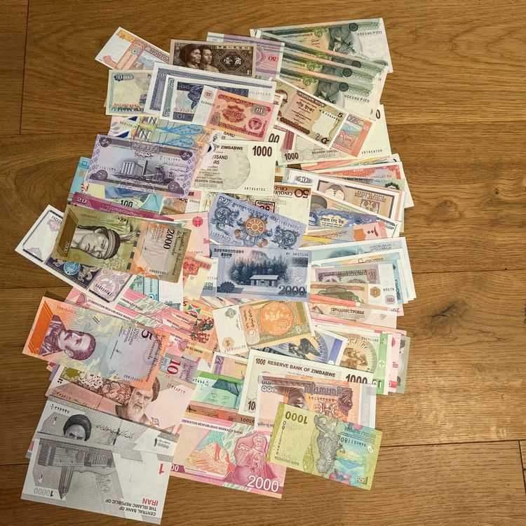 2x Banknoten Rahmen 26,5x38cm - Geldhalter Für Sammelscheine