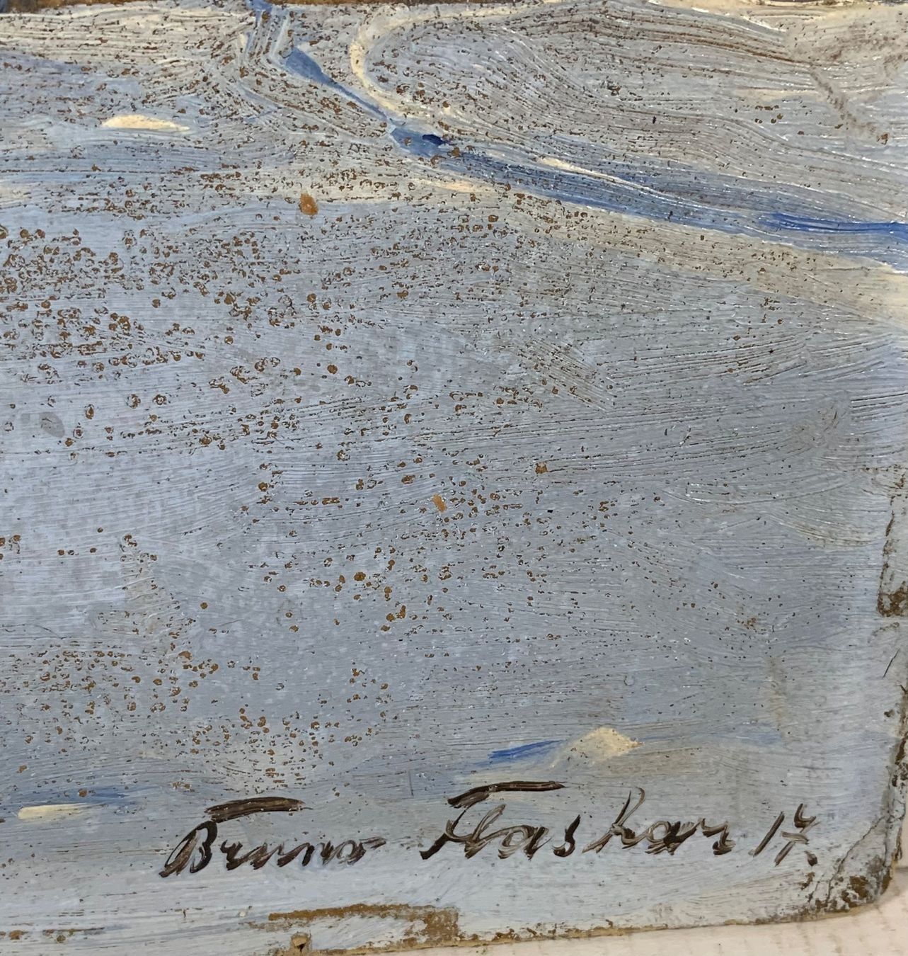 Dipinti: BRUNO FLASHAR SIGNIERT GEMÄLDE OEL AUF MALKARTON – Usato da Gersau venduto da grafik-kunst 5