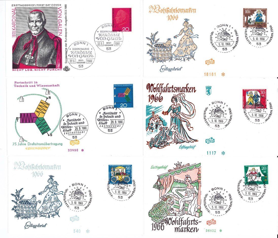 Alle Briefmarken: 29 Ersttagsbriefe BRD – Gebraucht aus Bellach von qsearch 2