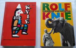 2 Bücher Zirkus Knie (1968/1987), beide signiert