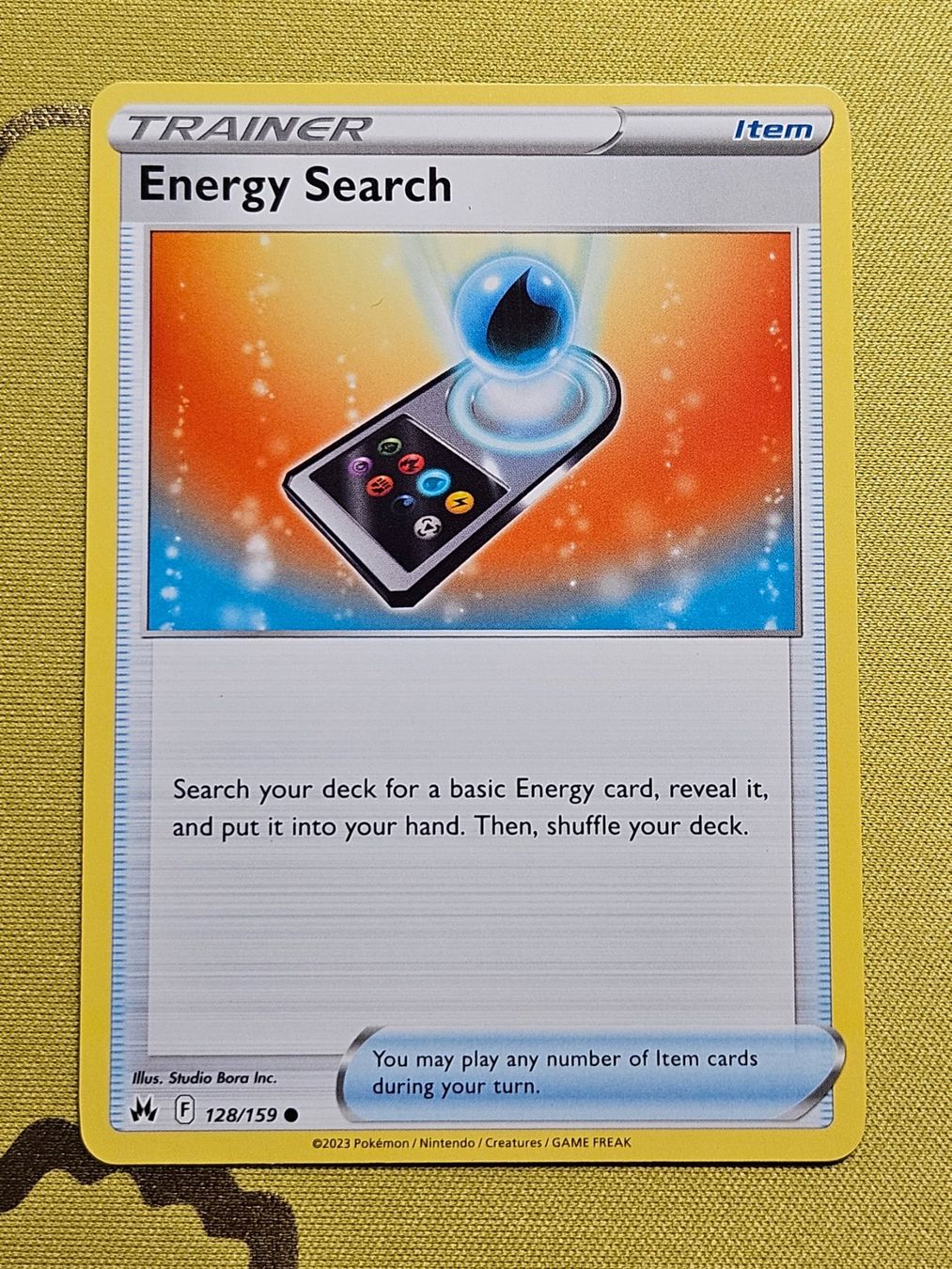 Pokémon Sammelbilder & Trading cards: Crown Zenith - Energy Search 128/159 EN – Gebraucht aus Bellinzona von Pokemarco