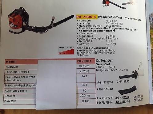 Dolmar Soffiatori & Aspiratori per foglie: Dolmar Rücken-Blasgerät Neu – Nuovo (secondo la descrizione) da Lichtensteig venduto da rocky510 1