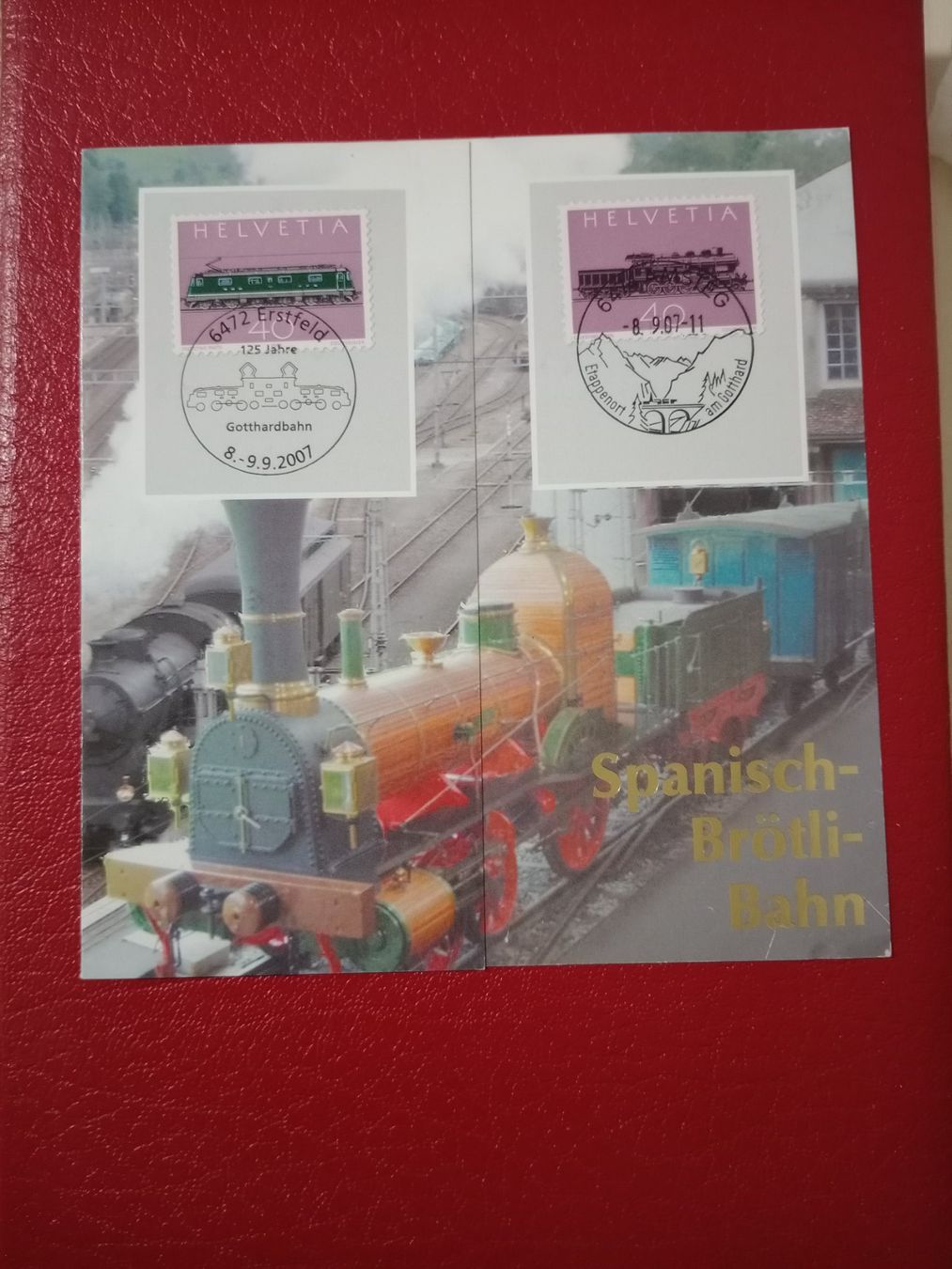 Cartoline postali: Maxikarte Spanisch Brötli Bahn Sonderstempel – Usato da Küttigen venduto da Melisch1000