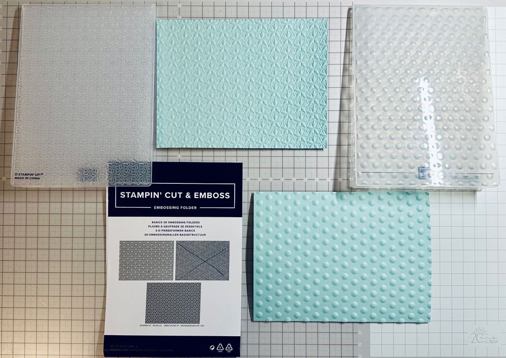 Stampin Up 2x 3D Prägeformen Basics Embossing Folder Kaufen auf