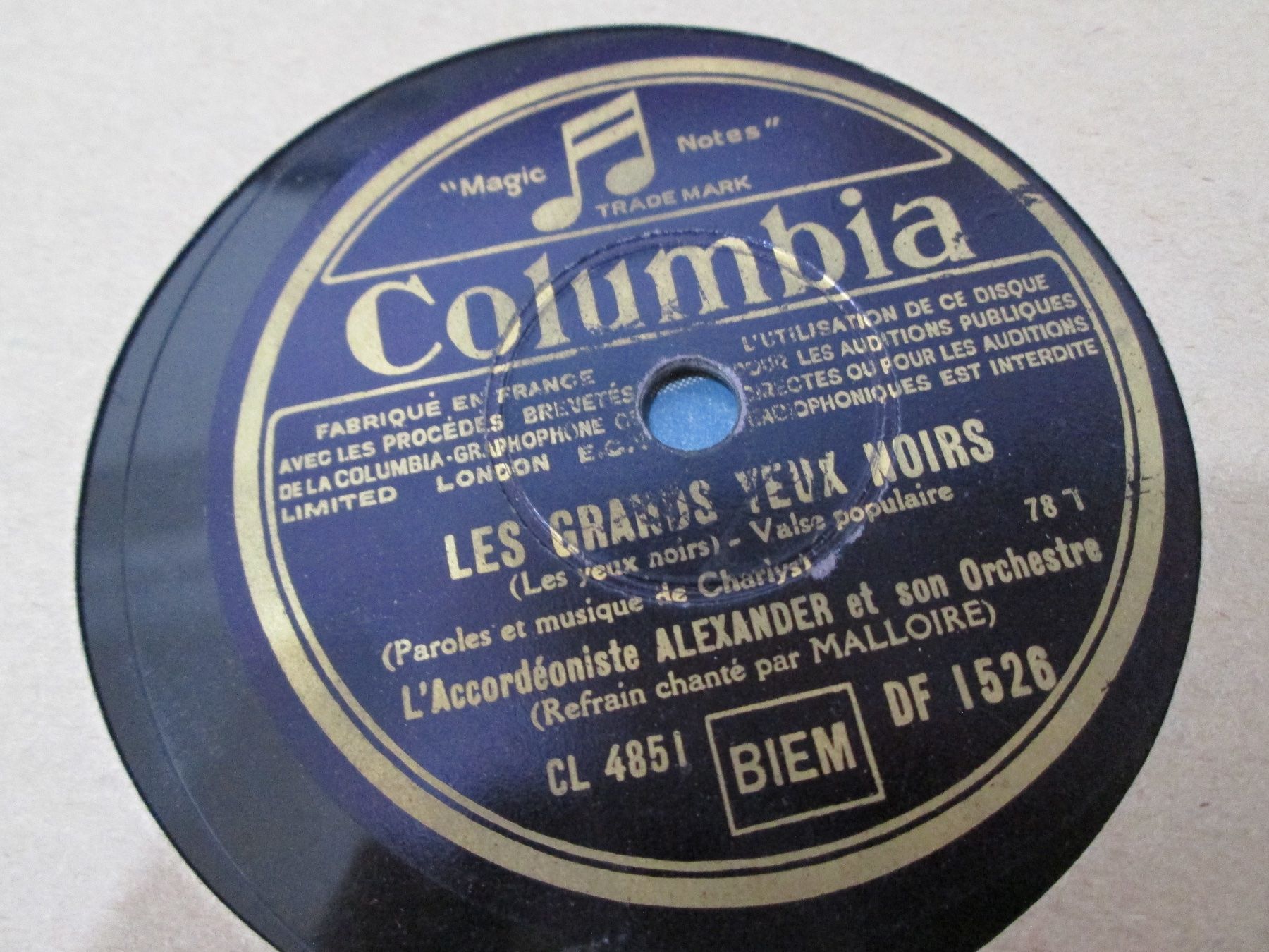 Schallplatten: DISQUES 78 TOURS – Gebraucht aus Lausanne von Leag 5