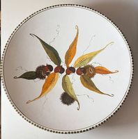 Piatto ceramica con castagne 40cm