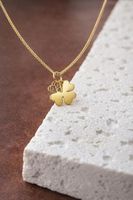 Blume aus 585 Gold 14 Karat 9 mm Durchmesser