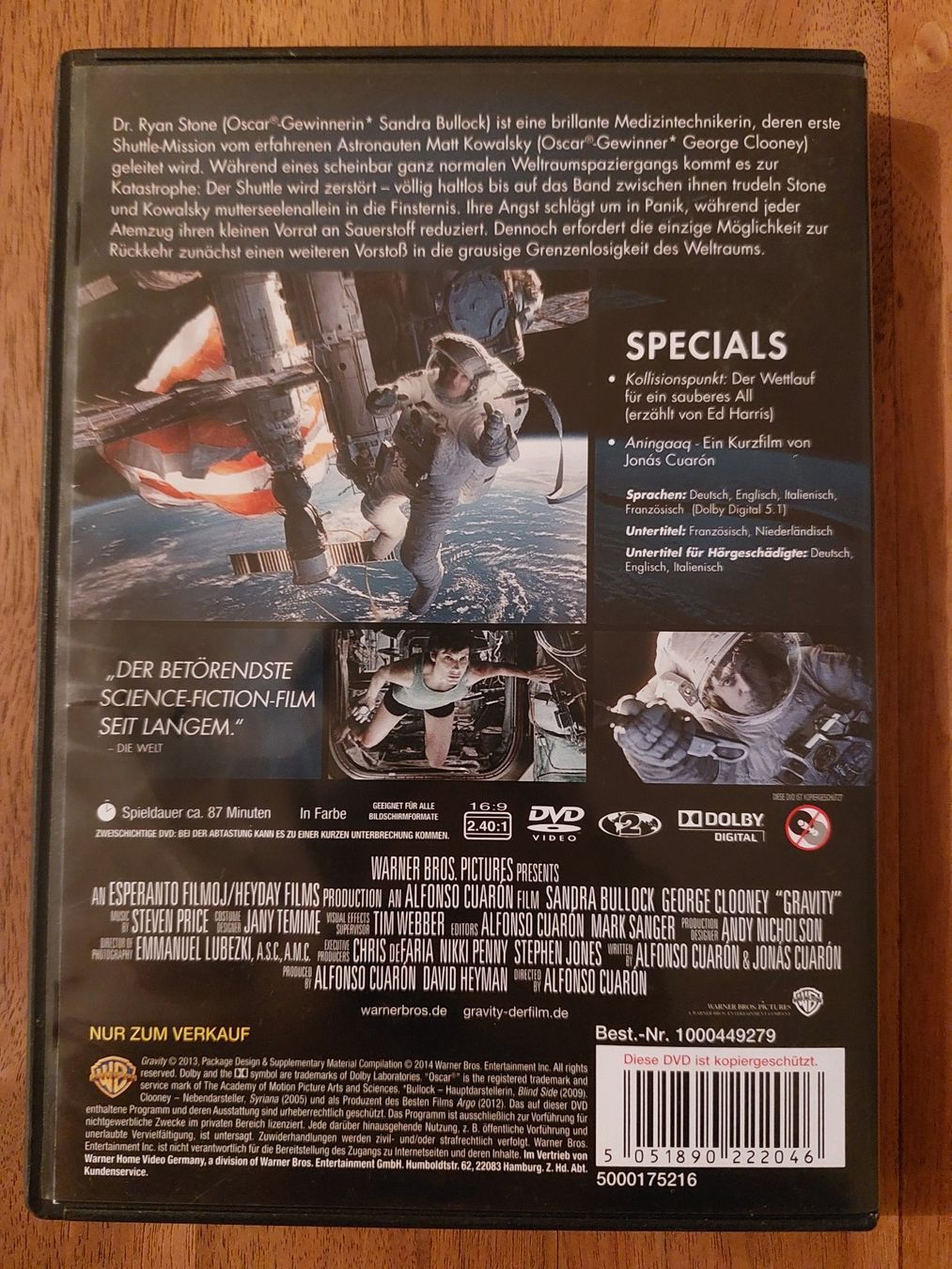 Tutti i DVDs: DVD - Gravity – Usato da Rheinfelden venduto da Onyx74 1