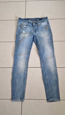 GANG Low Waist Skinny Jeans blau – Gr. 27 