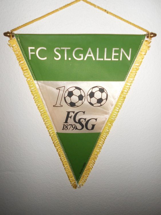Fanion FC Saint-Gall – Vintage 1965 Environ – Rare – 10x8 Cm